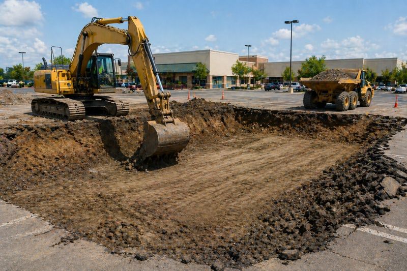 Parking Lot Gravel Repair in Woodstock, GA